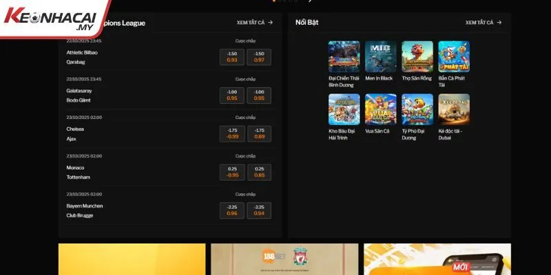 188BET với những lợi thế nổi bật thu hút người chơi