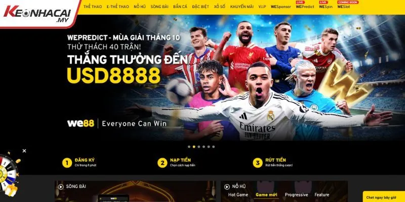 Tổng hợp các sản phẩm cá cược WE88 cung cấp